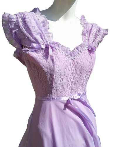 Vtg bridesmaid dress lilac - bridesmaid,