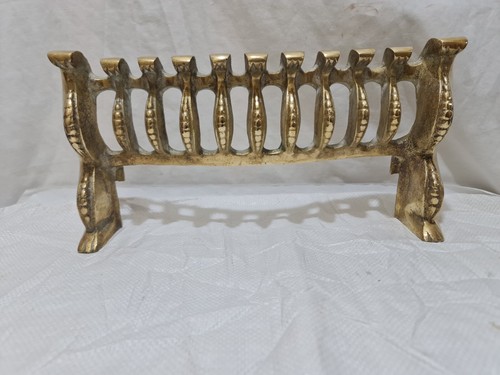 Vintage solid brass grate - vintage,