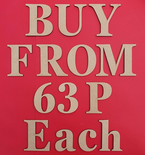Wooden letters large mdf - large,