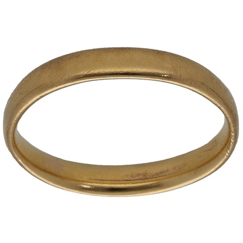 22ct gold ring wedding - 2.7g,