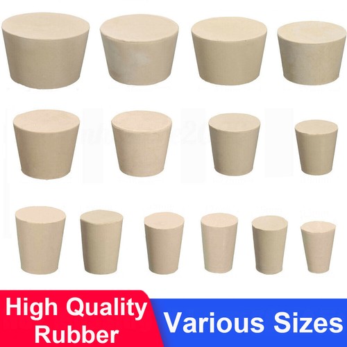 White rubber stopper bungs - rubber,