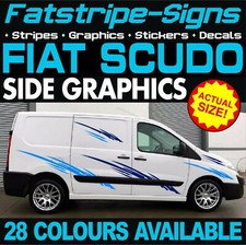 to fit FIAT SCUDO GRAPHICS STICKERS STRIPES DECALS CREW CAB DAY VAN CAMPER RACE