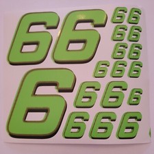 Lime Green red/blk  #6's