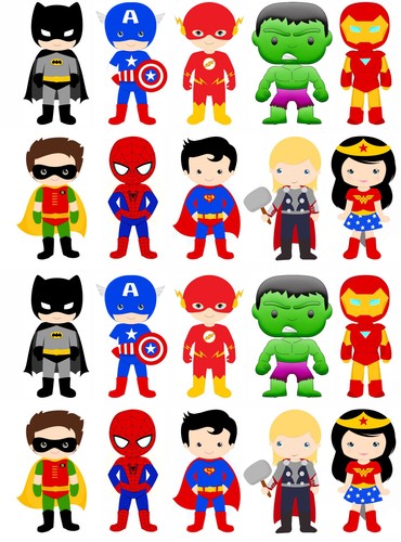 Edible stand up superhero - edible,