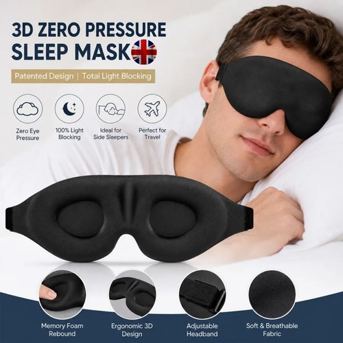 Soft padded sleep mask eye - sleep, 3d
