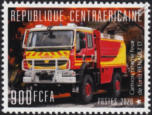 Renault fire engine truck - d,