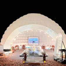6m PVC Portable LED Inflatable Dome Tent Marquee Canopy Shelter for Exhibition