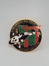 Atlanta Koi Club 5th Annual Koi Show Pin Badge - Shiro Utsuri