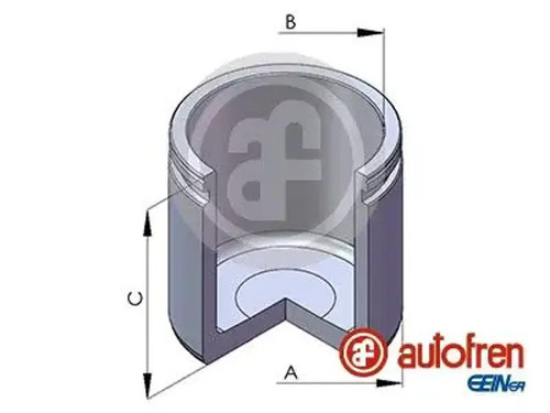 Brake caliper piston front - brake,