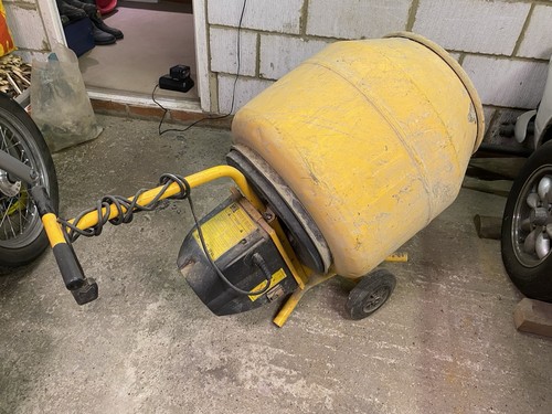 Cement mixer with - with, stand
