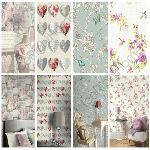 Shabby chic floral - shabby, wallpaper