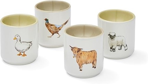Stackable egg cups ceramic - stackable,