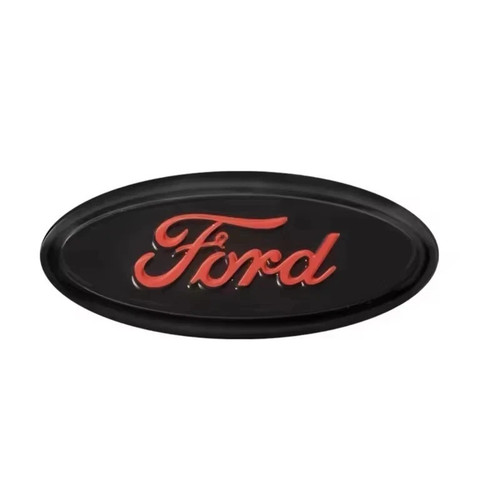 Blue silver rear boot badge - boot,