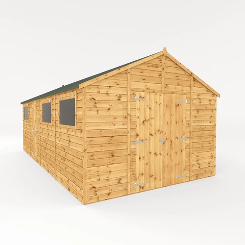 20x10 wooden garden - garden, shed