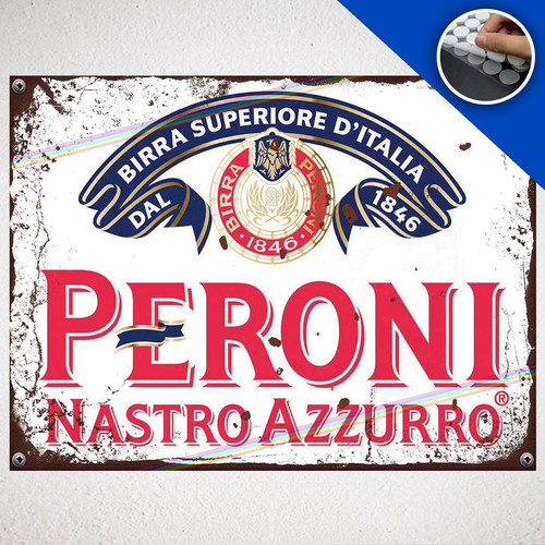 Peroni metal beer sign pub - peroni,