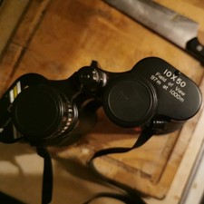 Binoculars Plus 10x50 Wide Angle Prismatic coated Lenses