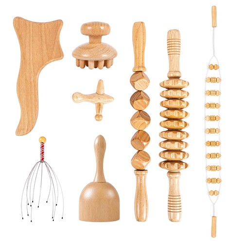 8pcs wood massage tools - wood, for