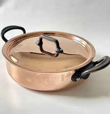 NEW Mauviel M'Heritage 150 C1 8” (20cm) 2.82 QT Copper Rondeau Cast Iron Handles