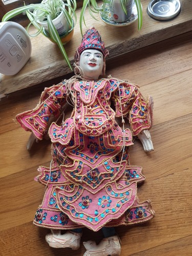 Vintage burmese puppet - vintage,