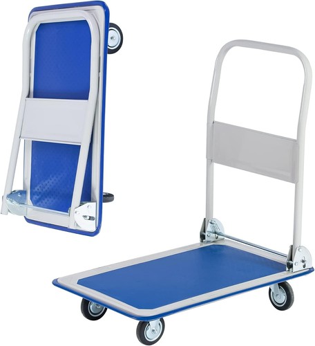 Folding platform trolley cart - folding,