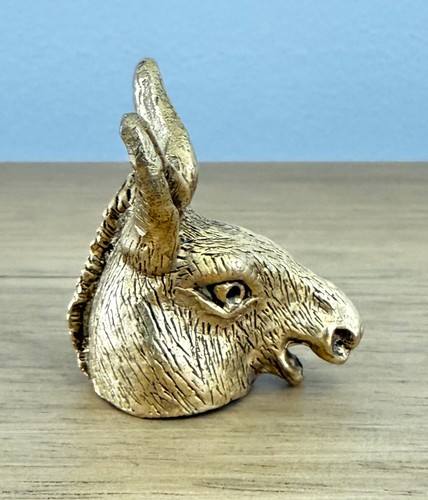 Vintage solid brass - brass, donkey
