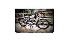 1952 royal enfield flying flea Bike Motorcycle A4 Photo Poster