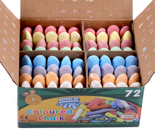 Coloured chalk sticks kids - coloured,