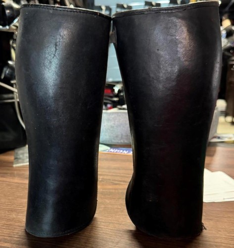 Vintage leather gaiters - vintage,