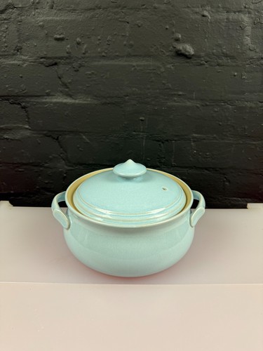 Denby blue linen covered - linen,