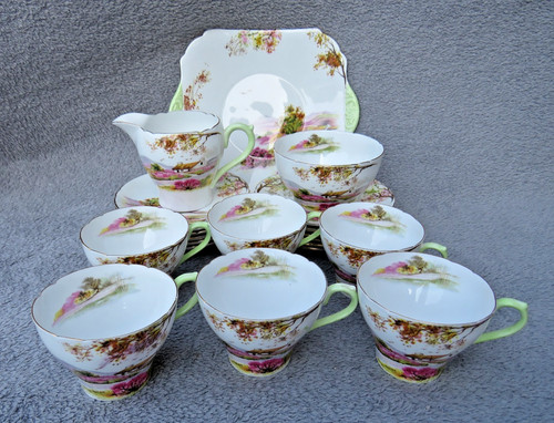 Vintage shelley piece tea - vintage,