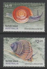 Norfolk Is 2021 Land Snails set of 2 Mint Unhinged