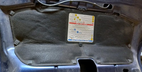 Fiat qubo bonnet insulation - qubo,