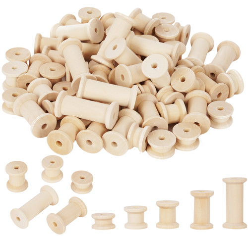 Wooden cotton reels loose - reels,