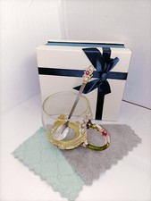 Beautiful Boxed Glass Enamel Daisy Tea Coffee Mug Gift Set