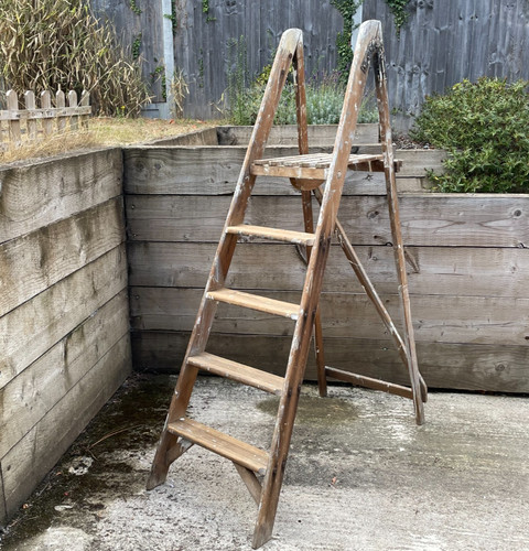 Vintage tall wooden - vintage,