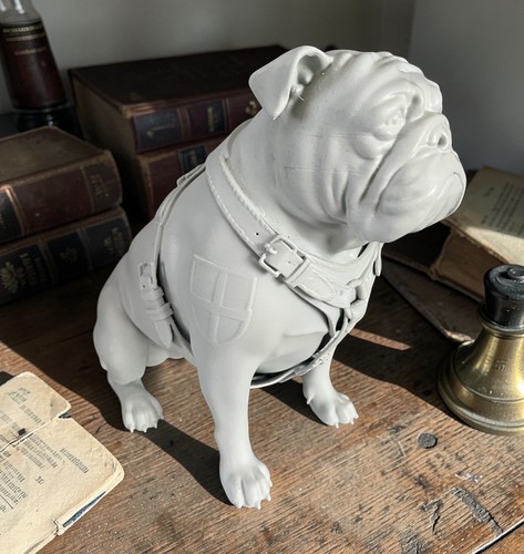 Elegant british bulldog - british, statue