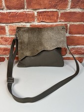 Owen Barry Cowhide Leather Shoulder Bag Handbag Messenger Crossbody Flap