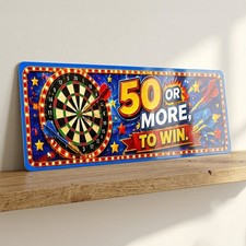 Darts Fairground Metal Sign