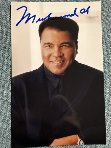 Muhammad ali signed photo - signed,