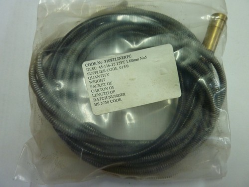 Mig welder liner - 15ft, 1.60mm