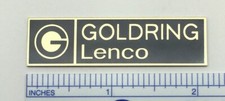Goldring Lenco Turntable Logo Badge Metal Custom Made
