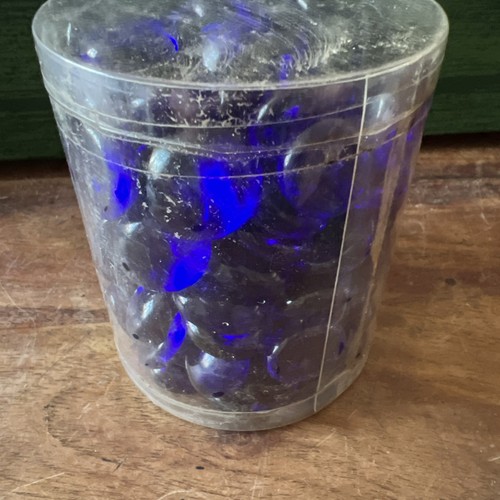 Blue decorative glass pebbles - decorative,