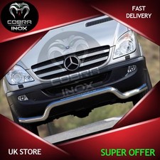 MERCEDES SPRINTER Chrome Bull Bar Nudge Push Low Bar 2006-2013 Curved City Bar
