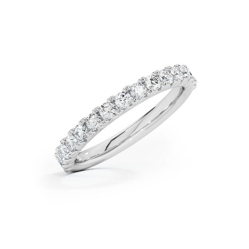 Round moissanite wedding - round,