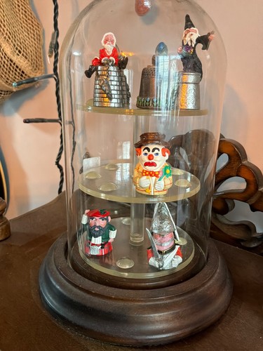 Vintage thimble glass dome - vintage,