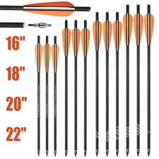 Carbon Bolts Arrows 16" 18"  20" 22" Archery Hunting Shooting Target Practice