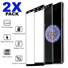 For Samsung S9 S8 S7 S6 A3 A5 J3 J5 Full Cover Tempered Glass Screen Protector