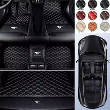 For Ford Mustang Coupe/Convertible Car Floor Mats & Trunk Mat Waterproof Carpets