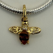 Pandora Gold Bee Charm Amber
