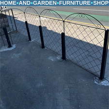 4-Pcs Decorative Garden Fencing 43in x 11.5ft Rustproof Metal Wire Picket Fence